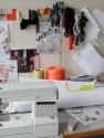 Arbeitstisch / Studienbereich Textil