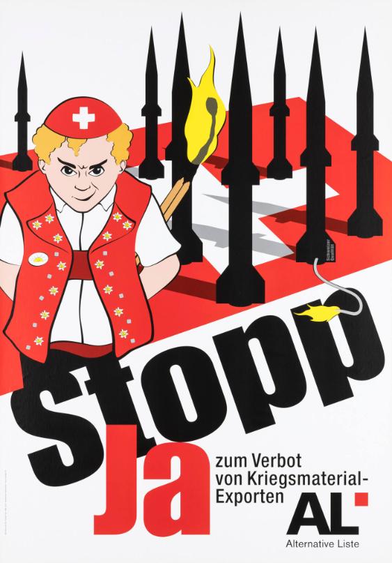 Stopp - Ja zum Verbot von Kriegsmaterial-Exporten - AL