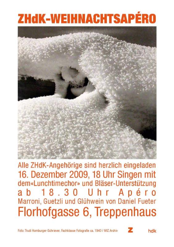ZHdK Weihnachtsapéro