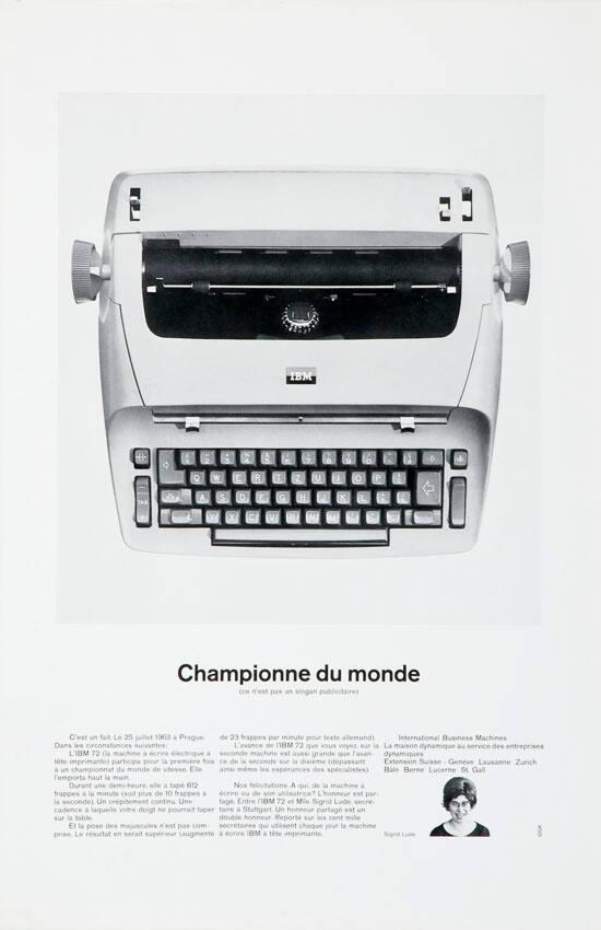 Championne du monde (ce n'est pas un slogan publicitaire)