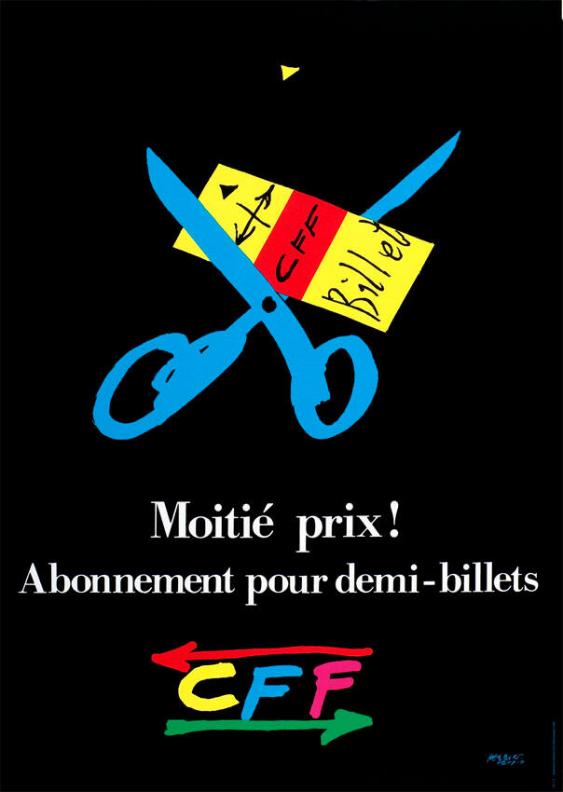 Moitié prix! Abonnement pour demi-billets - CFF
