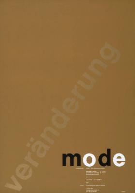 Veränderung - Mode