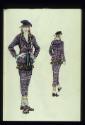 Kollektion 'les Privilèges' ; Entwurfsillustration B (Pinsel, farbig - VS RS Hose) College Girl