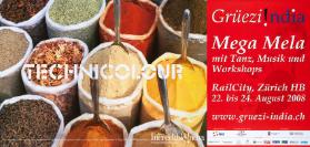 Grüezi! India - Mega Mela mit Tanz, Musik und Workshops - RailCity, Zürich HB 22. bis 24. August 2008