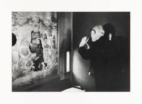 [Le Corbusier in seinem Schlafzimmer im Appartement-Atelier Le Corbusier, 24 Rue Nungesser-et-Coli, Paris]