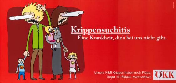 Krippensuchitis - Eine Krankheit, die's bei uns nicht gibt. Unsere KIMI Krippen haben noch Plätze. Sogar mit Rabatt. ÖKK