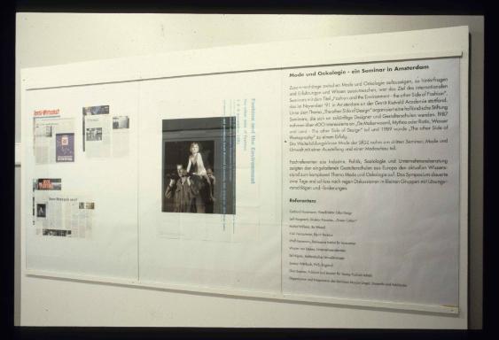 Mode und Ökologie ; Ausstellungsgestaltung