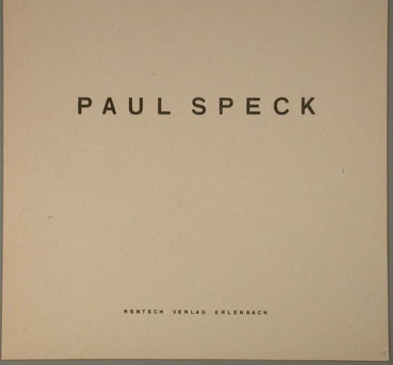 Layout-Entwurf, Paul Speck; Porträt eines Künstlers