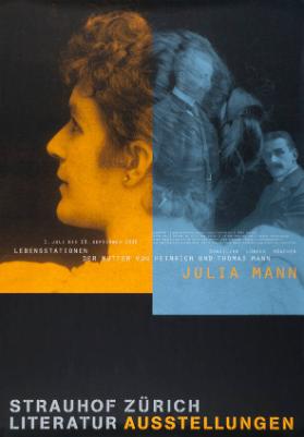 Lebensstationen der Mutter von Heinrich und Thomas Mann - Julia Mann - Strauhof Zürich - Literatur Ausstellungen