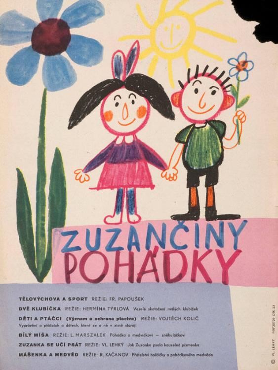 Zuzančiny pohádky - Telovychova a sport; Dve klubicka-Vesele skotaceni m alych klubicek; Deti a ptacci (Vyznam a ochrana ptactva)-Vypraveni o ptaccich a detech, ktere se o ne v zime staraji; Bily misa-Pohadka o medvidkovi snehulackovi; Zuzanka se ucip