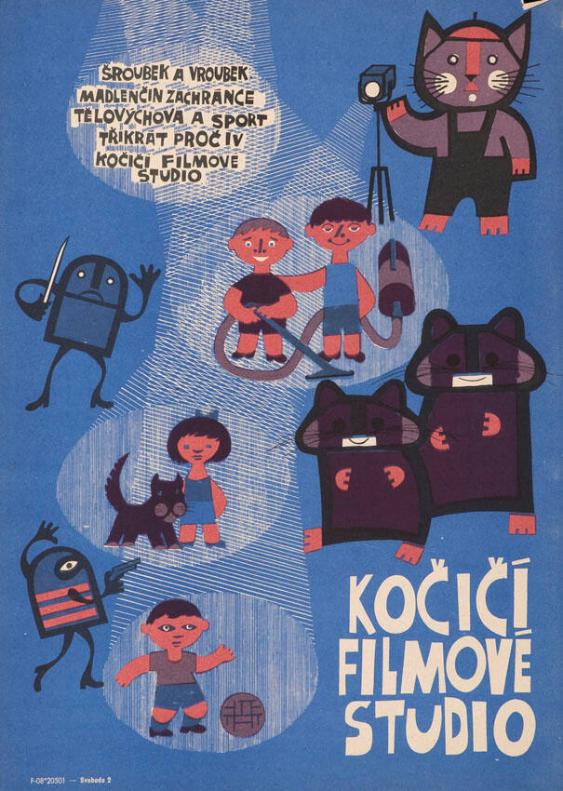 Kočičí filmové studio - Sroubek a Vroubek; Madlencin zachrance, Telovych ova a sport; Trikrat proc IV; Kocici filmove studio