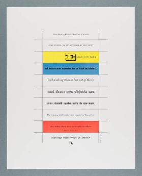 Great Ideas of Western Man...ONE OF A SERIES