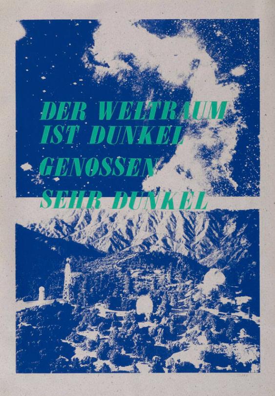 Der Weltraum ist dunkel Genossen sehr dunkel