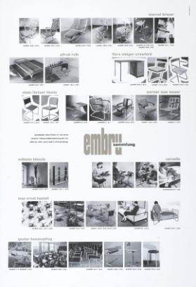 Marcel Breuer - Alfred Roth - Flora Steiger-Crawford - Stam/Breuer Lizenz - Werner Max Moser - Wilhelm Kienzle - Caruelle - Max Ernst Haefeli - Gustav Hassenpflug - Embru Sammlung