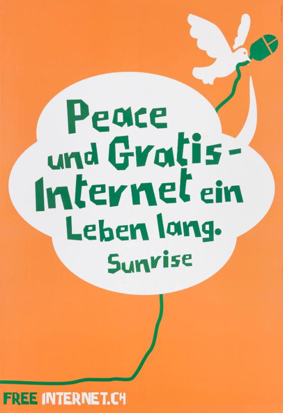 Peace und Gratis-Internet ein Leben lang. Sunrise - Free internet.ch