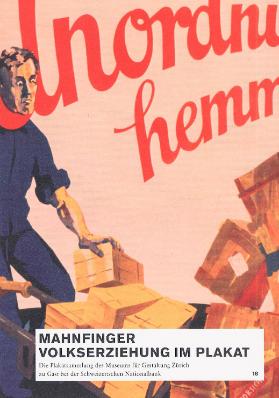 Mahnfinger - Volkserziehung im Plakat