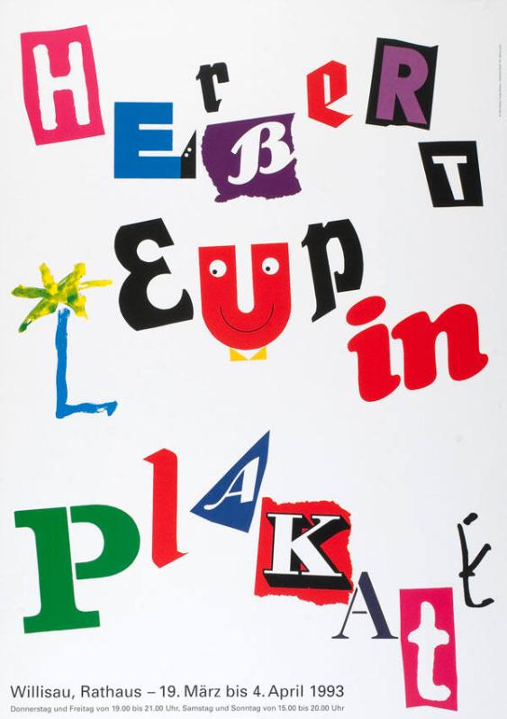 Herbert Leupin Plakat - Rathaus Willisau