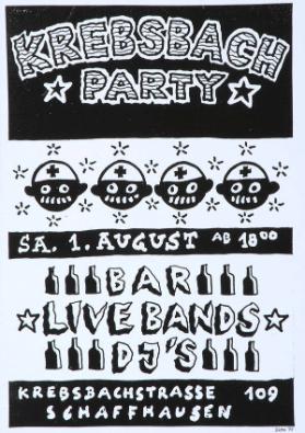 Krebsbach Party - Bar - Live Bands - DJ's - Krebsbachstrasse 109 Schaffhausen