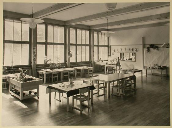 Sprachheilkindergarten “Auf der Egg”, Zürich-Wollishofen ; Innenansicht