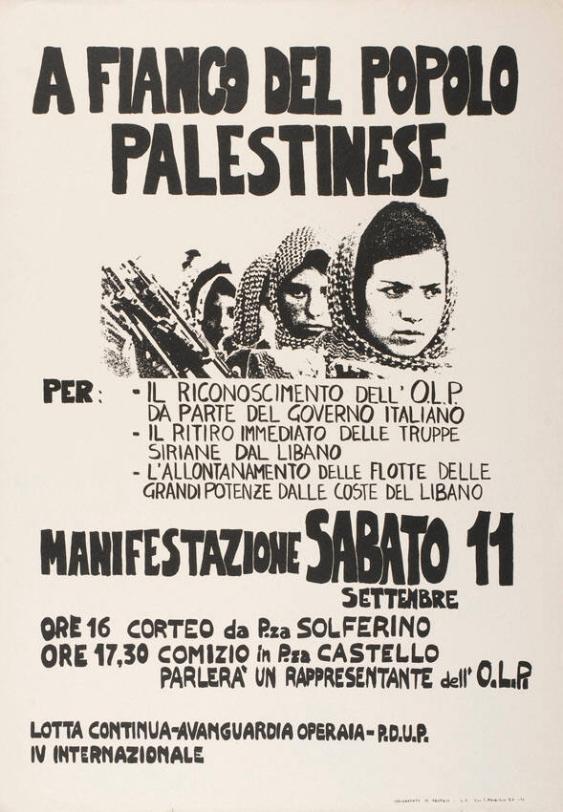 A fianco del popolo palestinese - Manifestazione sabato 11