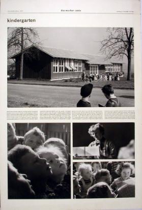 Kindergarten  “Riedenhalden”, Affoltern ; Beitrag für eine Wochenendausgabe einer Zeitung