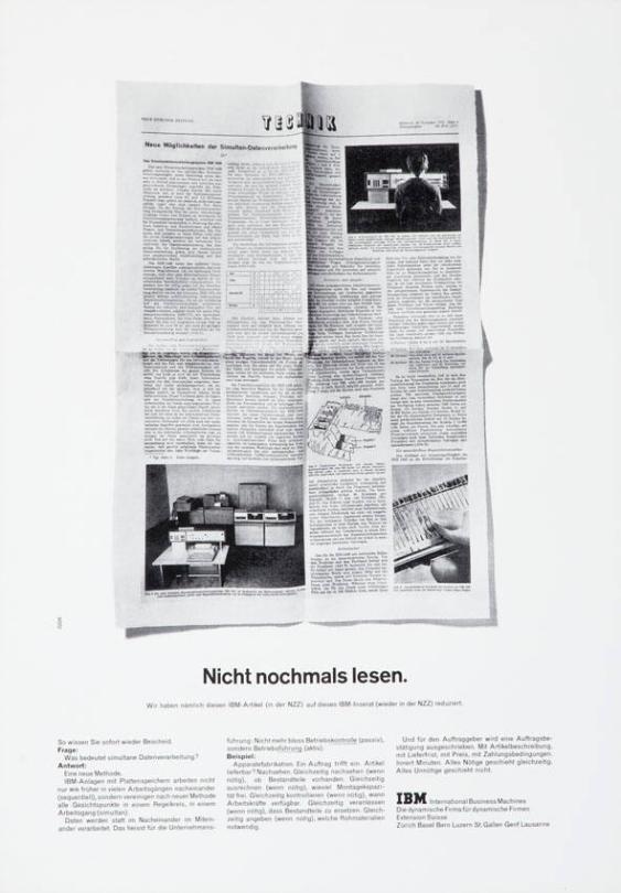 Nicht nochmals lesen.