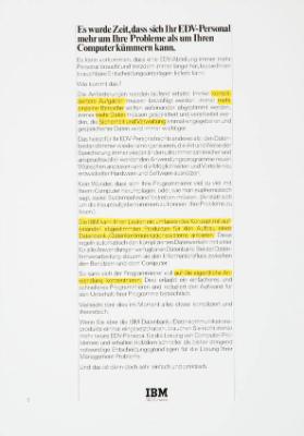 Es wurde Zeit, dass sich Ihr EDV-Personal mehr um Ihre Probleme als um Ihren Computer kümmern kann.
