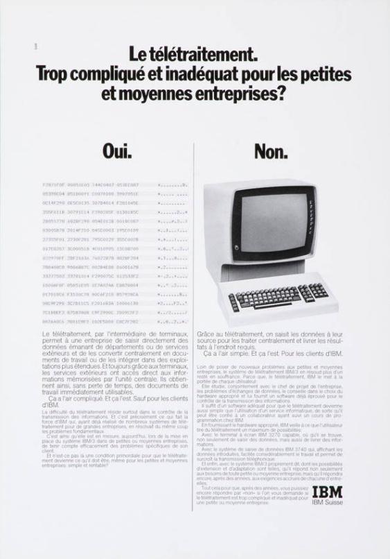 Le télétraitement. Trop compliqué et inadéquat pour les petites et moyennes entreprises? - Oui. - Non.