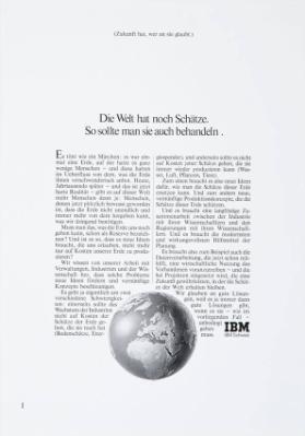 Die Welt hat noch Schätze. So sollte man sie auch behandeln.