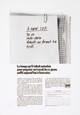 Le temps qu'il fallait autrefois pour préparer un travail de ce genre suffit aujourd'hui à l'exécuter.
