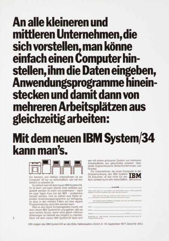 An alle kleineren und mittleren Unternehmen, die sich vorstellen, man könne einfach einen Computer hinstellen, ihm die Daten eingeben, Anwendungsprogramme hineinstecken und damit von mehreren Arbeitsplätzen aus gleichzeitig arbeiten: