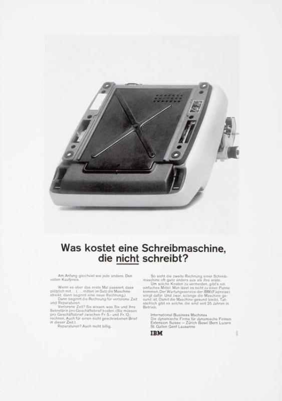 Was kostet eine Schreibmaschine, die nicht schreibt?