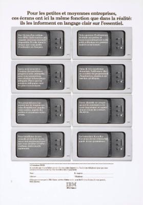 Pour les petites et moyennes entreprises, ces écrans ont ici la même fonction que dans la réalité: ils les informent en langage clair sur l'essentiel.