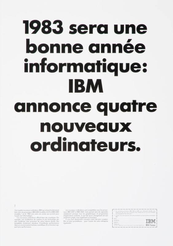 1983 sera une bonne année informatique: IBM annonce quatre nouveaux ordinateurs.