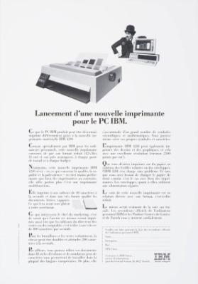 Lancement d'une nouvelle imprimante pour le PC IBM.