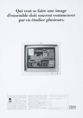 Qui veut se faire une image d'ensemble doit souvent commencer par en étudier plusieurs.