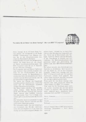 Was halten Sie als Setzer von dieser Anzeige? Also vom IBM 72 Composer?