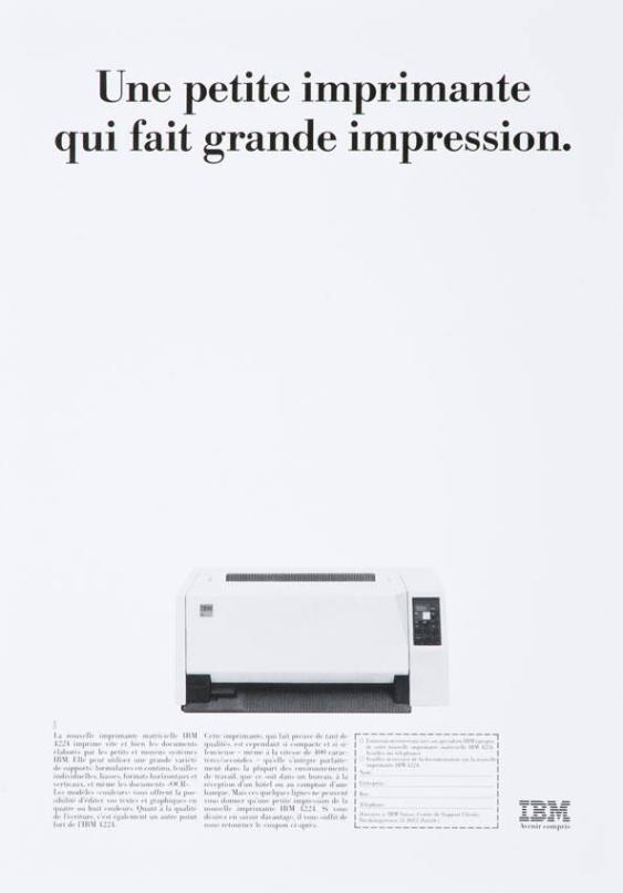 Une petite imprimante qui fait grande impression.