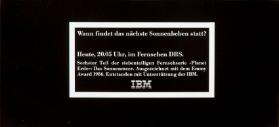 Wann findet das nächste Sonnenbeben statt? Heute, 20.05 Uhr, im Fernsehen DRS.