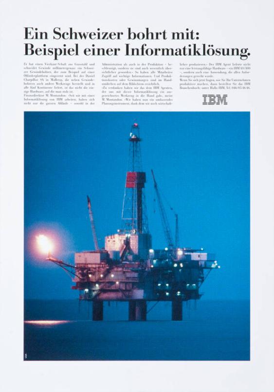 Ein Schweizer bohrt mit: Beispiel einer Informatiklösung.