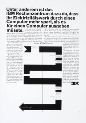 Unter anderem ist das IBM Rechenzentrum dazu da, dass Ihr Elektrizitätswerk durch einen Computer mehr spart, als es für einen Computer ausgeben müsste.