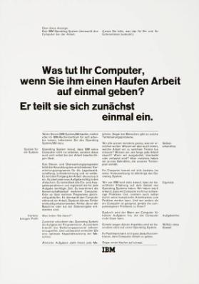 Was tut Ihr Computer, wenn Sie ihm einen Haufen Arbeit auf einmal geben? Er teilt sie sich zunächst einmal ein.