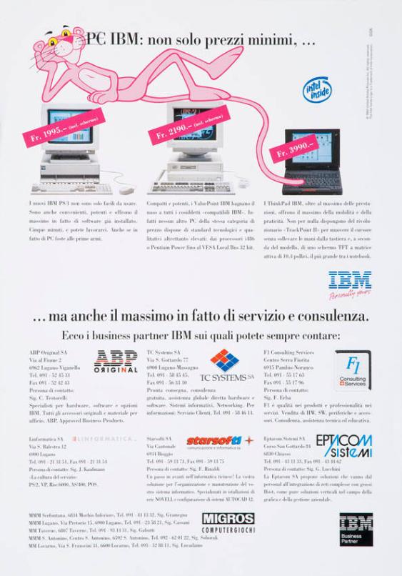 PC IBM: non solo prezzi minimi,... ma anche il massimo in fatto di servizio e consulenza.