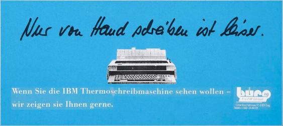 Nur von Hand schreiben ist leiser.
