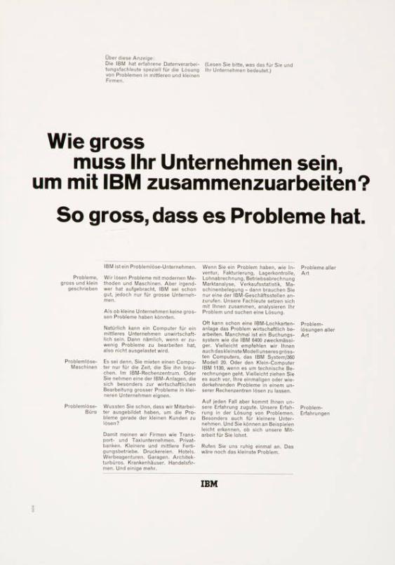 Wie gross muss Ihr Unternehmen sein, um mit IBM zusammenzuarbeiten? So gross, dass es Probleme hat.