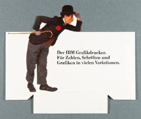 Der IBM Grafikdrucker. Für Zahlen, Schriften und Grafiken in vielen Variationen.
