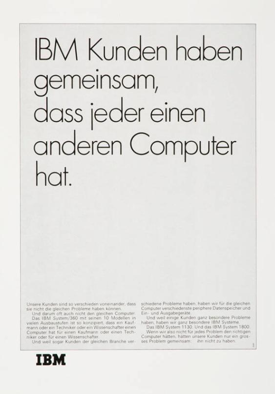 IBM Kunden haben gemeinsam, dass jeder einen anderen Computer hat.