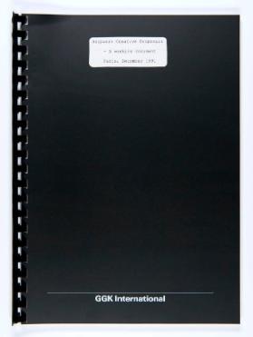Helpware Creative Proposals - A working document