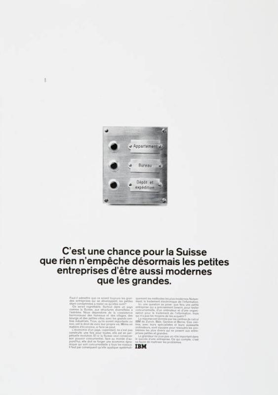 C'est une chance pour la Suisse que rien n'empêche désormais les petites entreprises d'être aussi modernes que les grandes.
