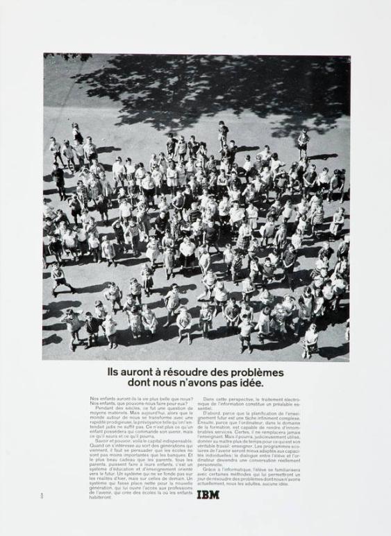 Ils auront à resoudre des problèmes dont nous n'avons pas idée.